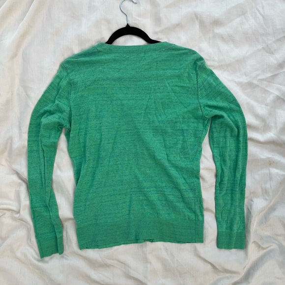 CAbi Sheer Mint Button-Up Cardigan - Picture 5 of 9